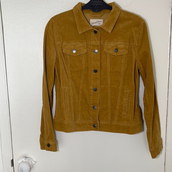 Universal Thread Corduroy Mustard Jacket - Picture 1 of 8